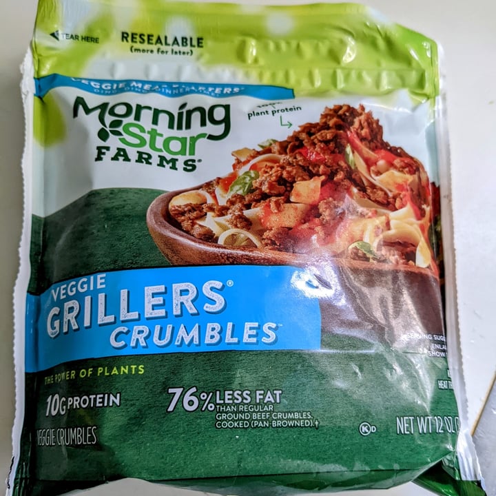 photo of MorningStar Farms Grillers Crumbles shared by @zthra on  24 Apr 2022 - review