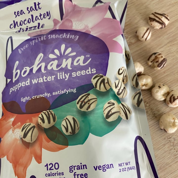 photo of Bohana Sea salt chocolatey drizzle popped water lily seeds shared by @gardenforlife on  18 Jun 2021 - review