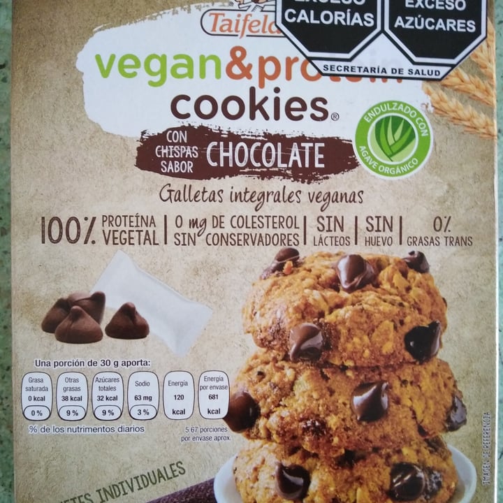 photo of Taifeld’s Vegan & Protein Cookies con Chispas de Chocolate shared by @esmeraldasibaj on  08 Dec 2021 - review