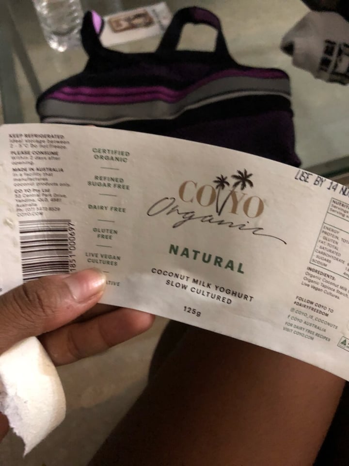 photo of Coyo Probiotic Natural Coconut Milk Yogurt 500g shared by @alyrauff on  04 Nov 2018 - review