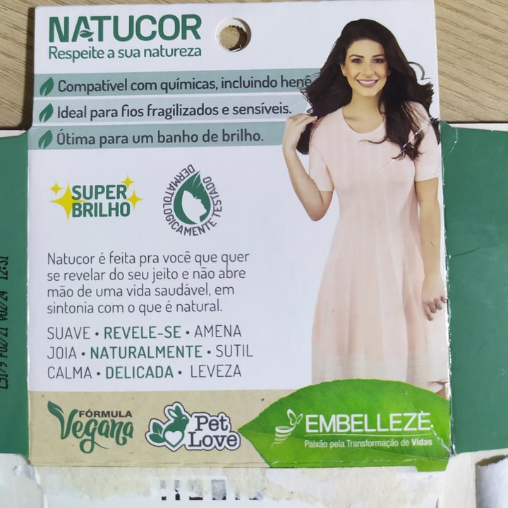 photo of Embeleze Natucor Embeleze Natucor Tintura Formula Vegana shared by @arithallyne on  13 Jul 2022 - review