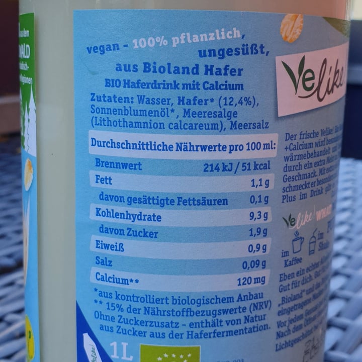 review photo of Velike! Haferdrink + Calcium (Glasflasche) shared by @sophonax on 29 Oct 2021 - review