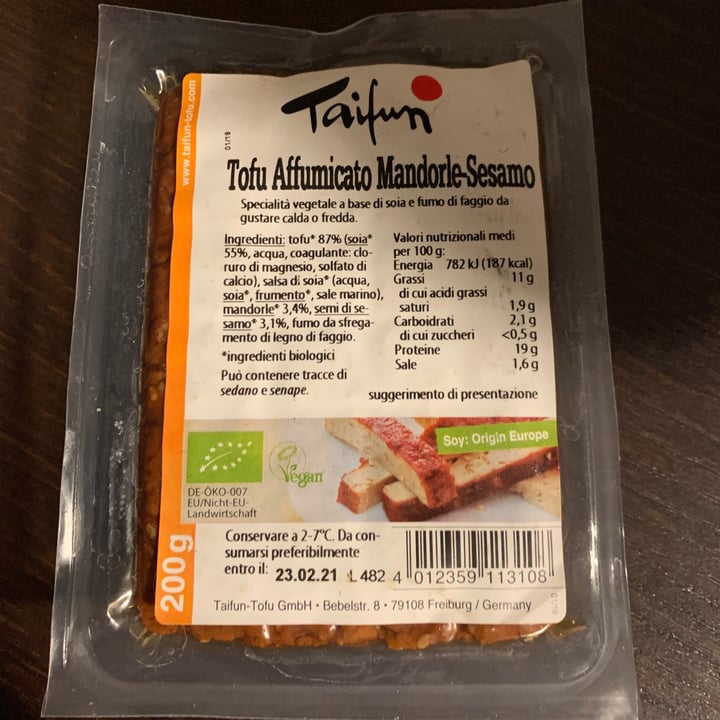 photo of Taifun Smoked Tofu With Almonds And Sesame Seeds shared by @elemiaooo on  23 Apr 2021 - review