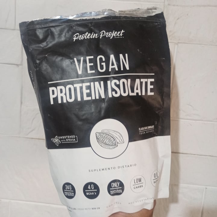 photo of Protein Project Vegan protein Isolate Sabor Chocolate shared by @emasanchez on  06 Jan 2021 - review