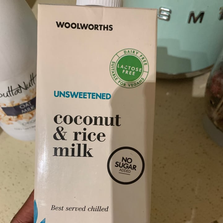 photo of Woolworths Food Coconut and rice milk shared by @nokukhanyazungu on  26 Jun 2021 - review