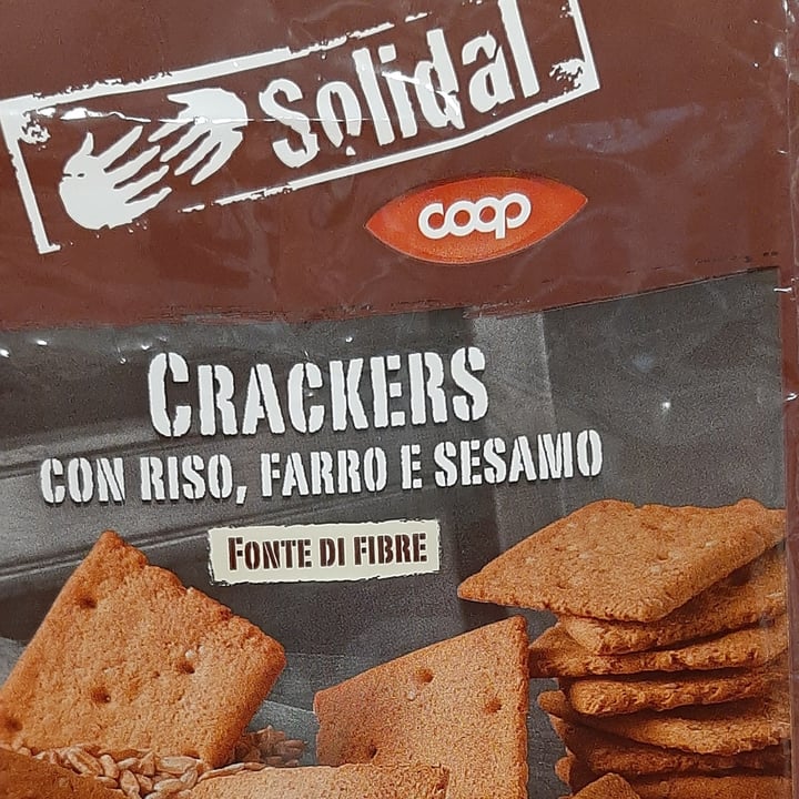 photo of Solidal coop Crackers con riso, farro e sesamo shared by @sissicrissi on  19 Oct 2022 - review