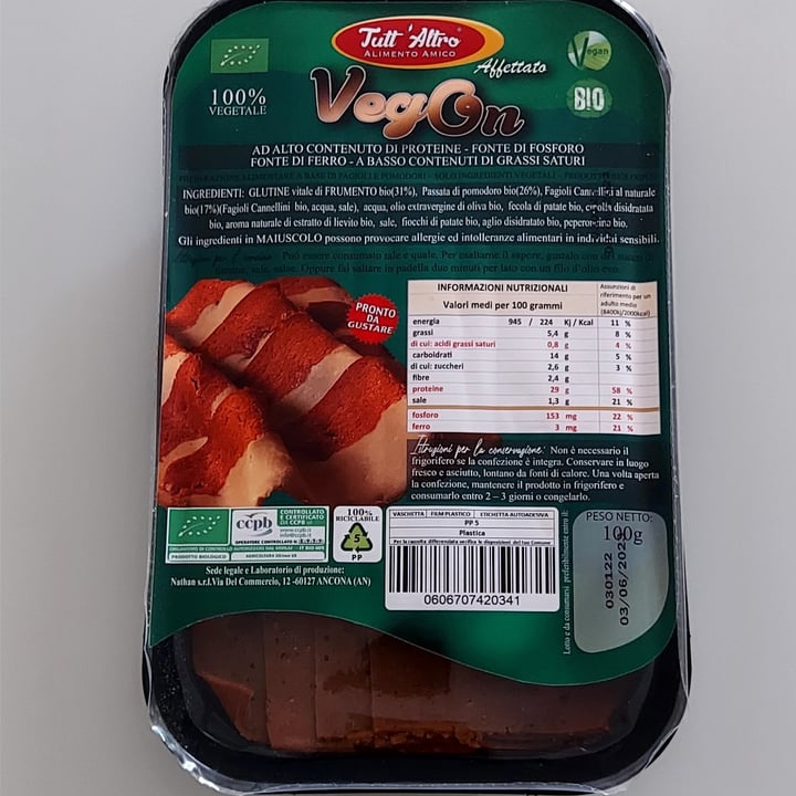review photo of Tutt'altro Affettato VegOn shared by @heyjoy on 10 Sep 2022 - review
