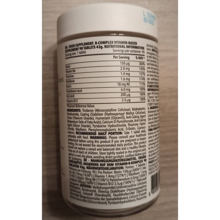 review photo of Prozis B complex shared by @giulyzf on 02 Dec 2021 - review