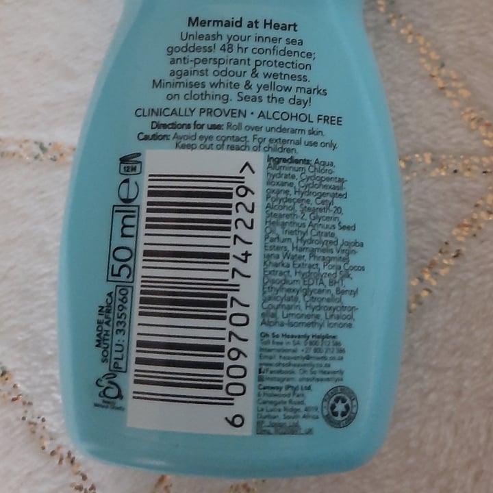 photo of Oh So Heavenly Anti perspirant- Mermazing confidence shared by @bl on  05 Jun 2021 - review