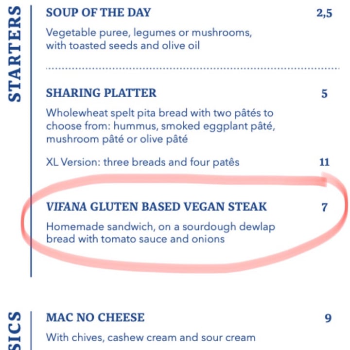 photo of O Xéxéxé “Vifana” Gluten Based Vegan Steak shared by @pbsofia on  04 Jan 2021 - review