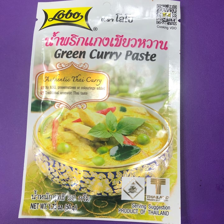 review photo of Lobo Green curry paste shared by @michaelaplantzzer on 27 Apr 2020 - review