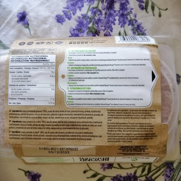 photo of Beyond Meat Beyond Burger Plant-Based Patties shared by @fedefiona02 on  25 Jun 2022 - review