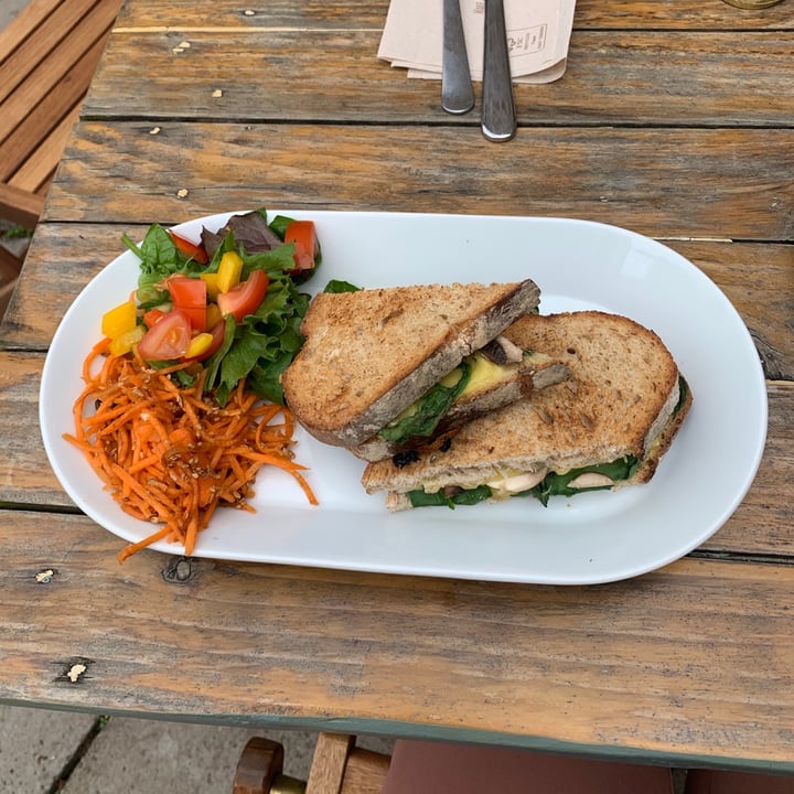 photo of The Loft Café & Bakery Spinach & Mushroom Toastie shared by @vegneve on  20 Aug 2020 - review