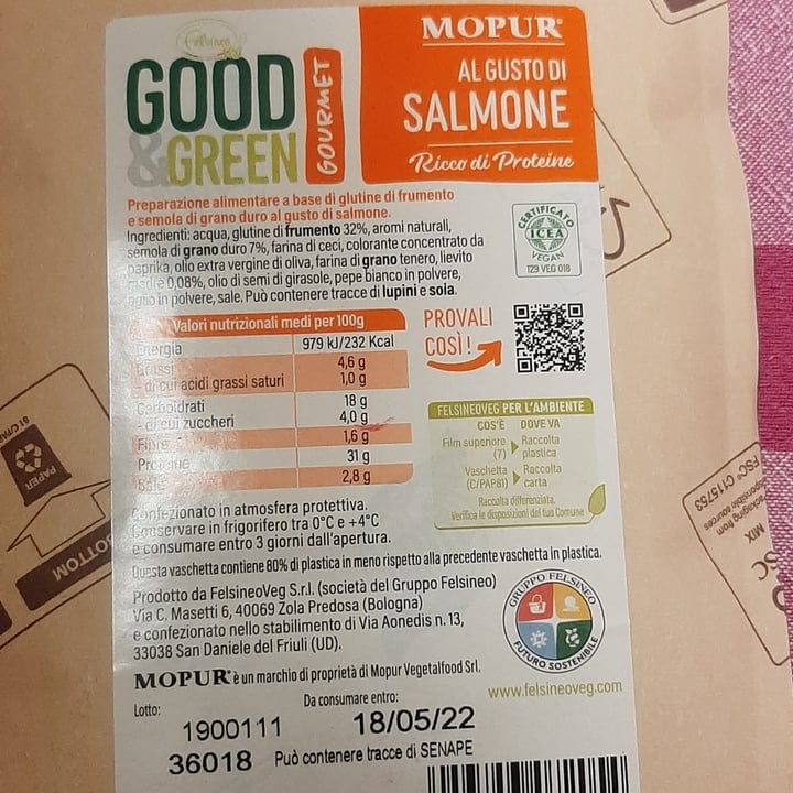 photo of Felsineo Veg Mopur Salmone shared by @sice75 on  17 Mar 2022 - review