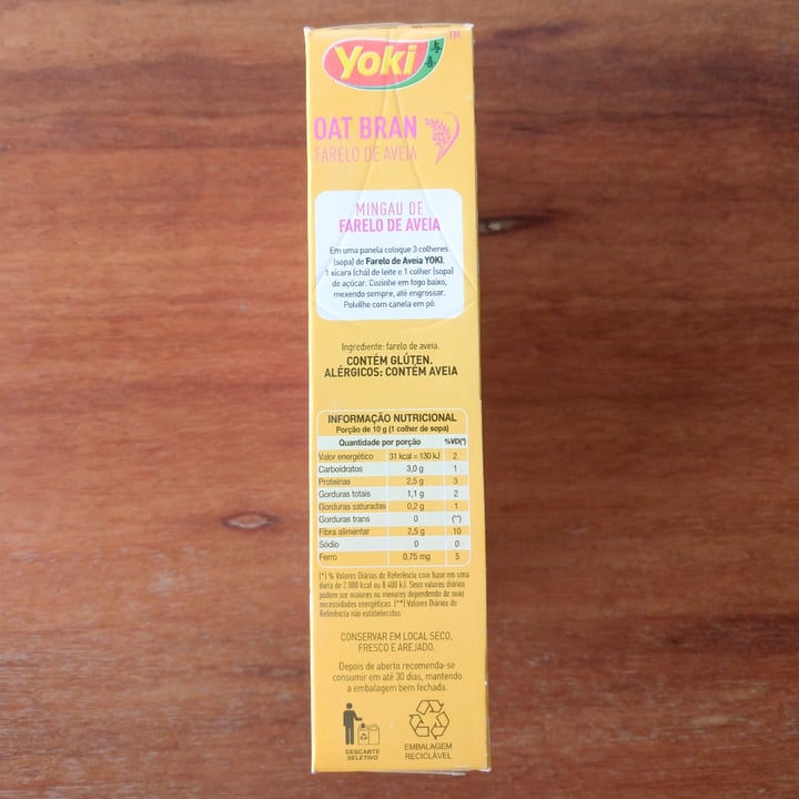 review photo of Yoki farelo de aveia shared by @laraduarts on 28 May 2022 - review