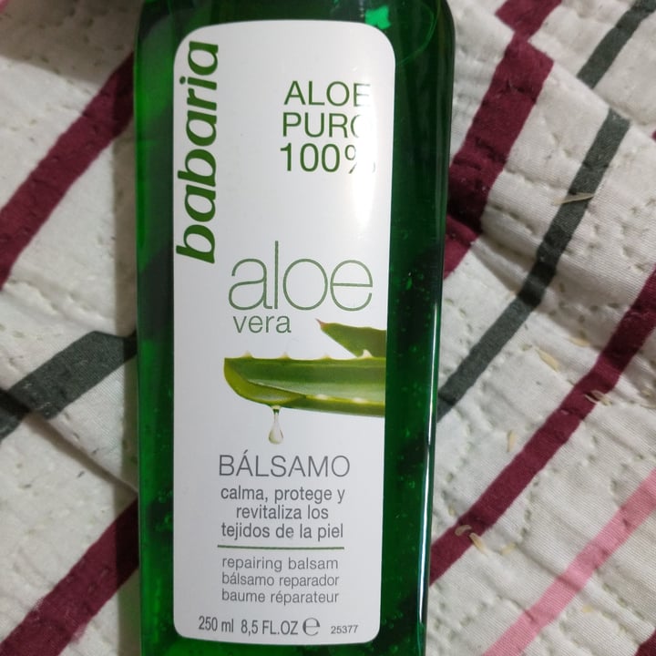 review photo of Babaria Bálsamo Reparador Aloe Vera shared by @vegan-ana on 20 Jul 2021 - review