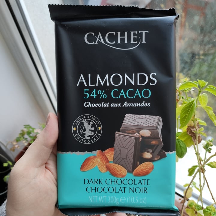 photo of Cachet Chocolate with almonds - 54% cacao shared by @yminkov on  03 Apr 2022 - review