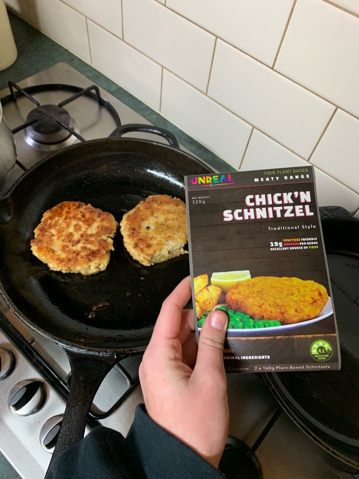 photo of Unreal Co. Chick’n Schnitzel shared by @hakamme on  24 Aug 2019 - review