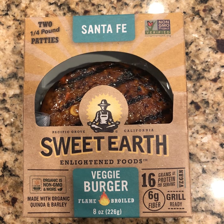 photo of Sweet Earth Santa Fe Veggie Burger shared by @veganrunnersocal on  03 Aug 2020 - review