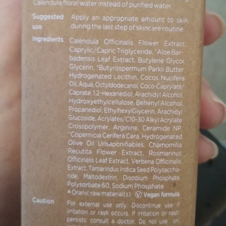 review photo of Aromatica Calendula Juicy Cream shared by @lide on 11 Jul 2022 - review