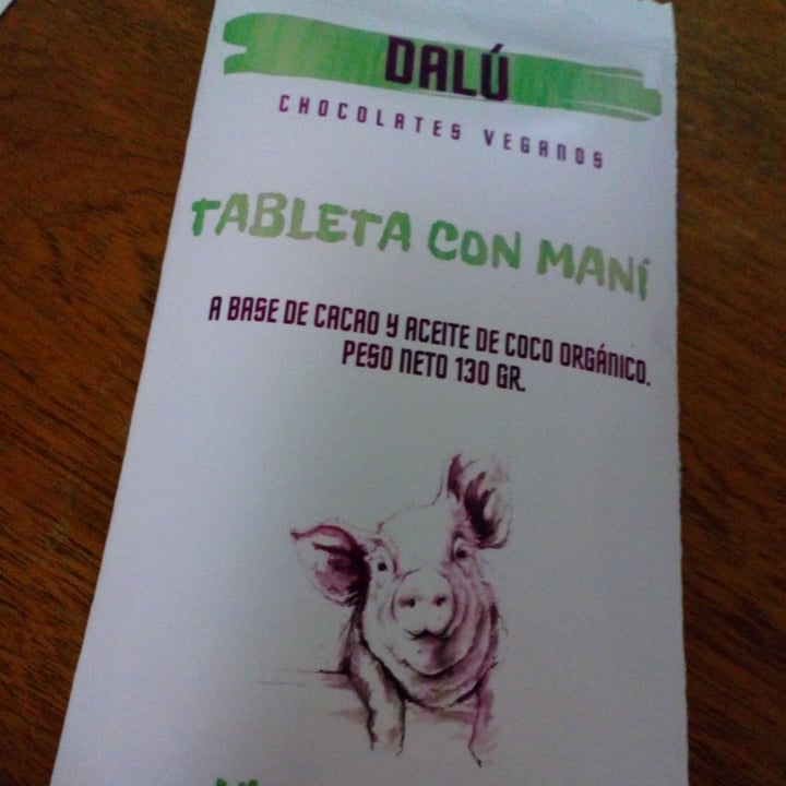 photo of Daluvegan Tableta de chocolate con maní shared by @cardel on  17 Sep 2020 - review