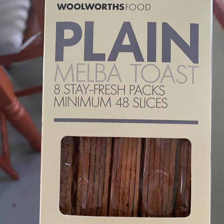 photo of Woolworths Food Plain Melba Toast shared by @catherinecraig on  27 Sep 2021 - review