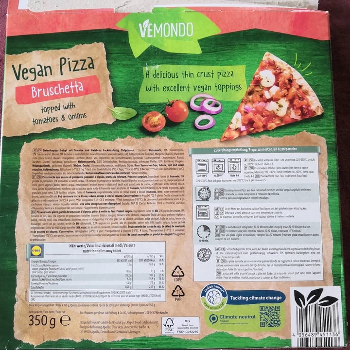 review photo of Vemondo Vegan Pizza Bruschetta shared by @ceciliaa on 31 Aug 2022 - review