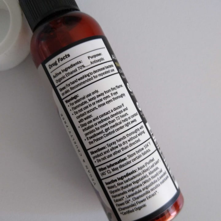 photo of Savvy naturals Hand sanitizer shared by @biancavegan on  22 Nov 2021 - review