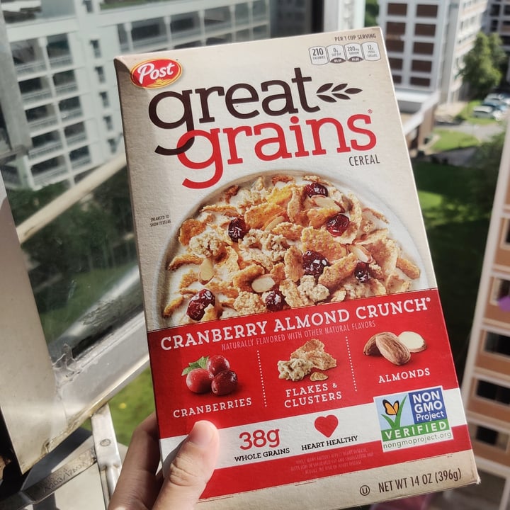 review photo of Great Grains Great grains cereal: cranberry almond crunch shared by @laelcham on 14 May 2020 - review