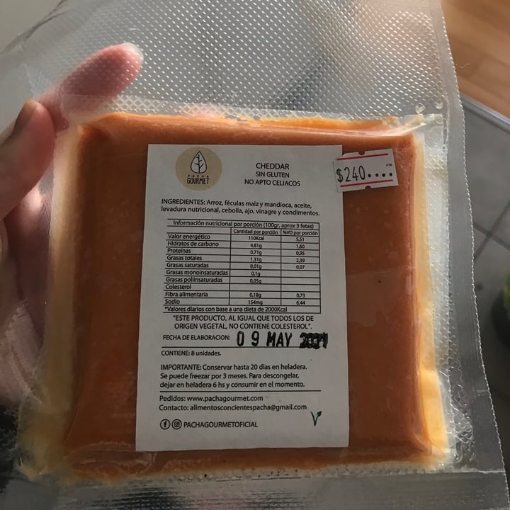 photo of Pacha Gourmet Queso Cheddar shared by @trinu on  27 May 2021 - review