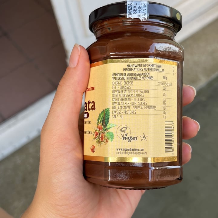 photo of Rigoni di Asiago Nocciolata Dairy Free Hazelnut Spread with Cocoa shared by @alessiasoldati on  15 Jun 2022 - review