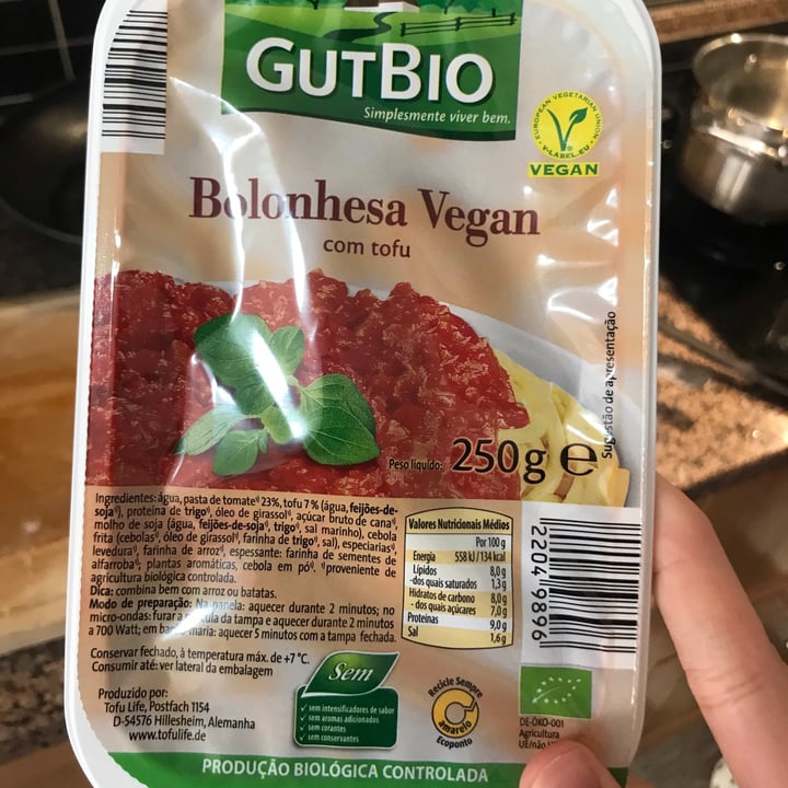 photo of GutBio Bolonhesa Vegan com tofu shared by @lahziesmann on  12 May 2021 - review