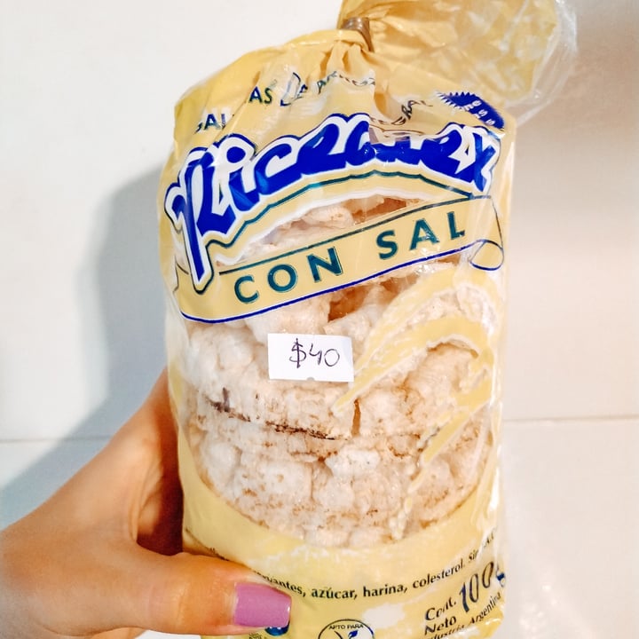 photo of Ricediex Galletas de arroz con sal shared by @veganhumanok on  25 May 2021 - review