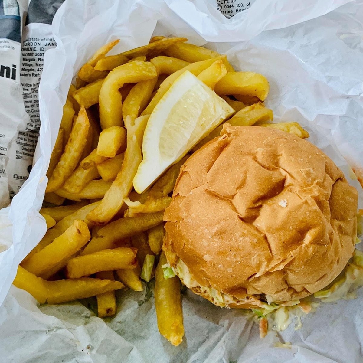Vegan Fish Burger at Anything fishy and more Queensburg, Durban - Vegan ...