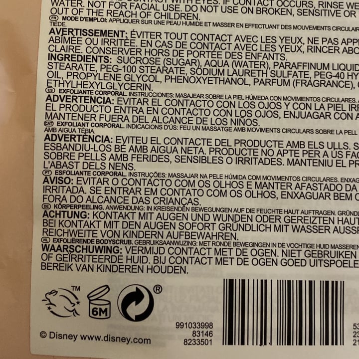 photo of Disney at primark Coconut crush body scrub shared by @giulia1995 on  30 Jul 2022 - review