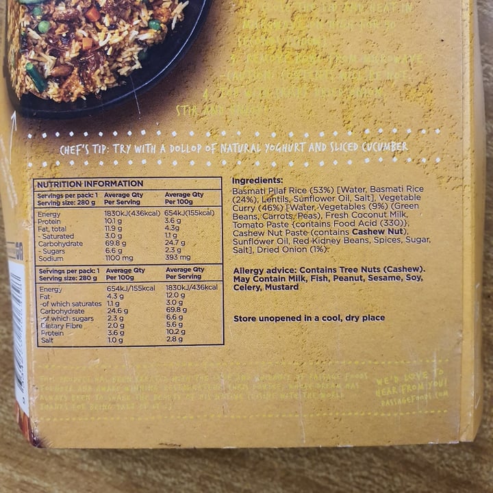 review photo of Passage to India Butter Masala With Basmati Pilaf Rice shared by @sharneejade on 11 May 2021 - review