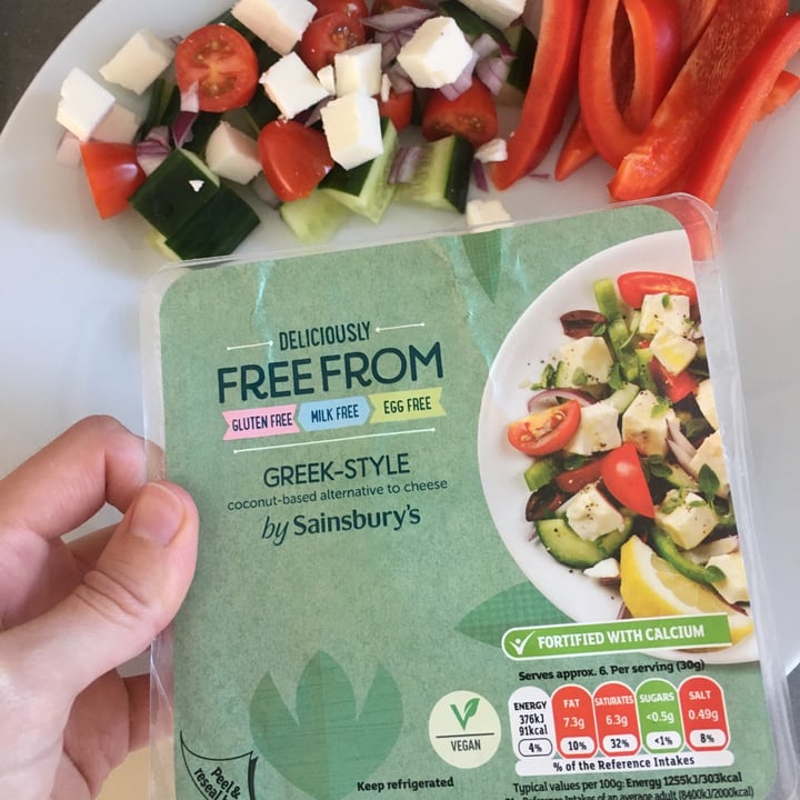 photo of Sainsbury's Deliciously Free From Greek Style Cheese shared by @se7enity on  15 Jul 2021 - review