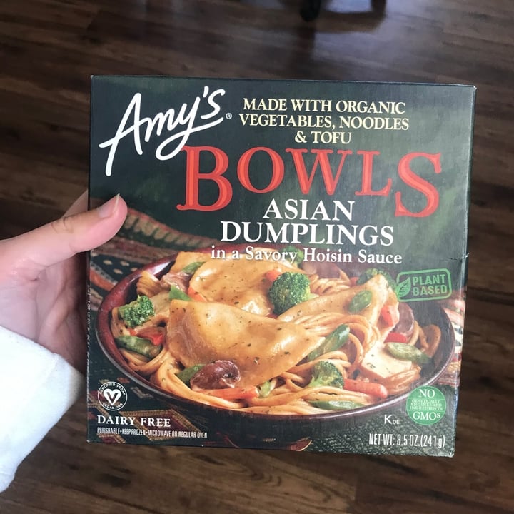 photo of Amy’s Amy’s Bowls - Asian Dumplings in Savory Hoisin Sauce shared by @curvycarbivore on  08 Apr 2020 - review