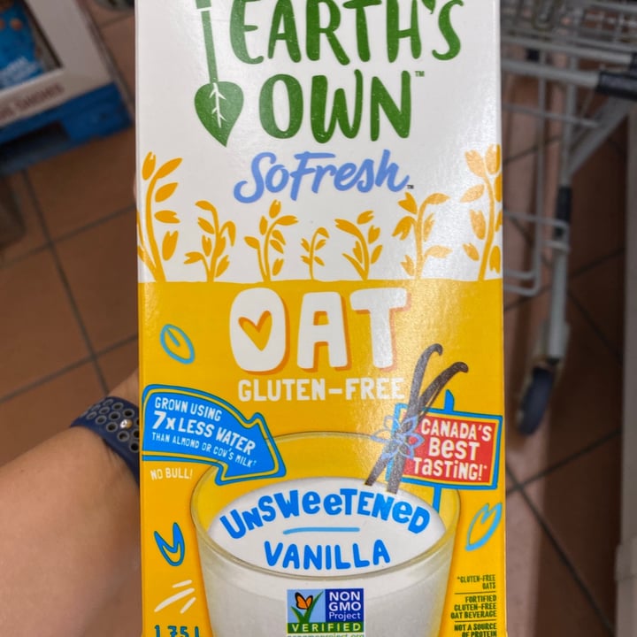 photo of Earth's Own So Fresh Oat Unsweetened Vanilla Beverage shared by @buzelders on  27 Jun 2021 - review