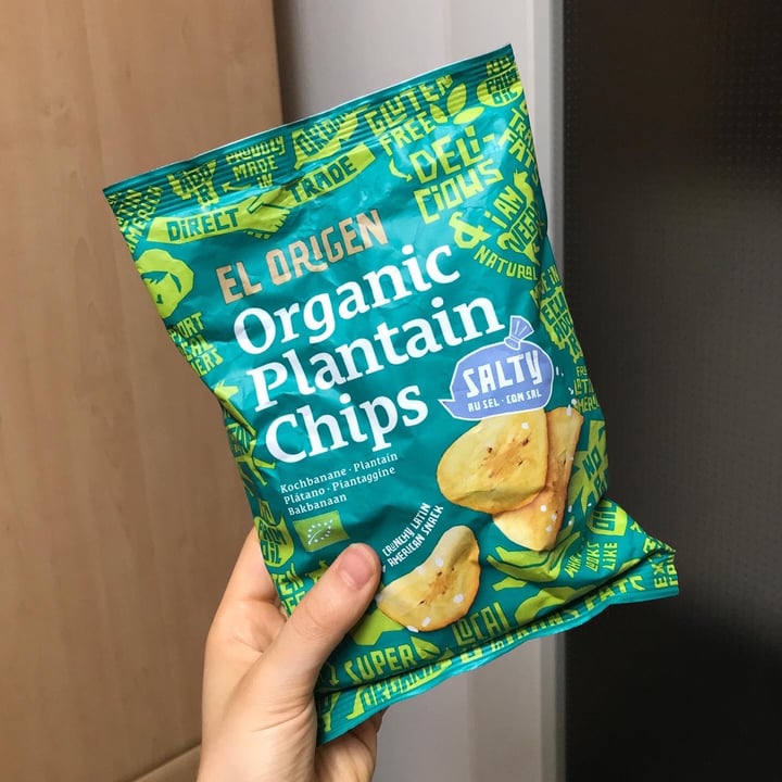 photo of El Origen Organic Plantain Chips salty shared by @addictedtopeas on  27 Aug 2022 - review