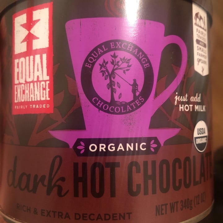 photo of Equal Exchange Organic Dark Hot Chocolate Mix shared by @courtmaloney on  18 Dec 2019 - review
