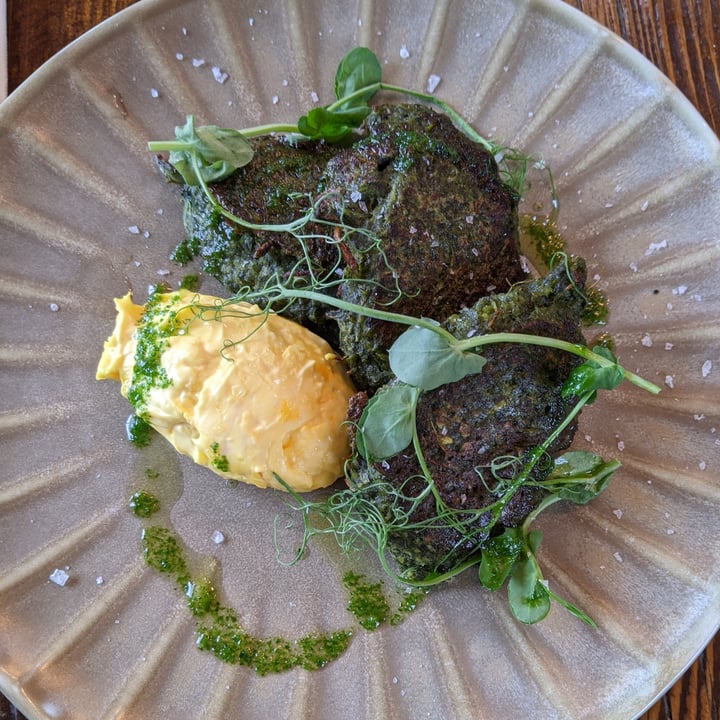photo of No.34 Garden & Grill Pea and Mint Fritters, Saffron Aioli shared by @clairay on  04 Jun 2022 - review