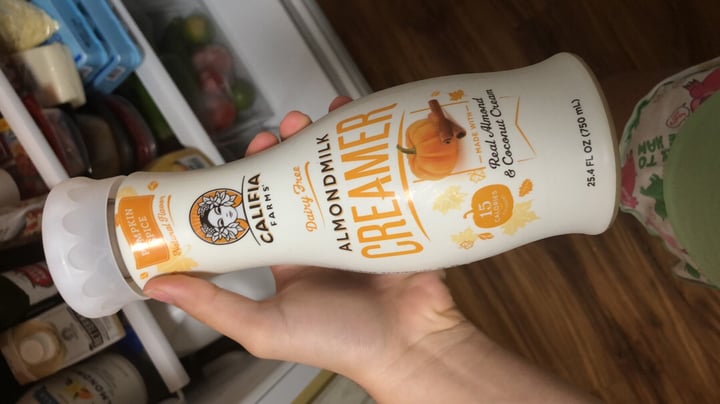 photo of Califia Farms Almond Milk Pumpkin Spice Creamer shared by @imcg0601 on  18 Sep 2019 - review