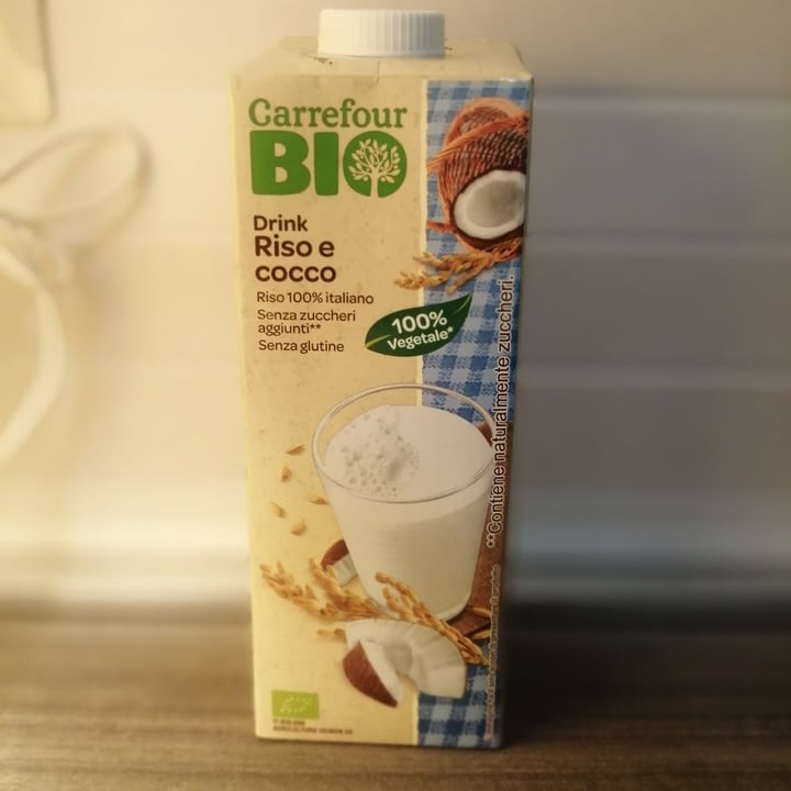 photo of Carrefour Bio Drink riso e cocco shared by @irene80 on  29 Oct 2021 - review