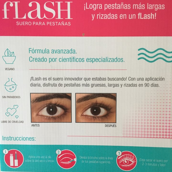 photo of Flash Suero para pestañas shared by @caroacosta on  28 Dec 2021 - review