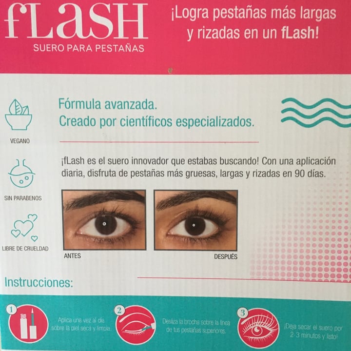 review photo of Flash Suero para pestañas shared by @caroacosta on 28 Dec 2021 - review