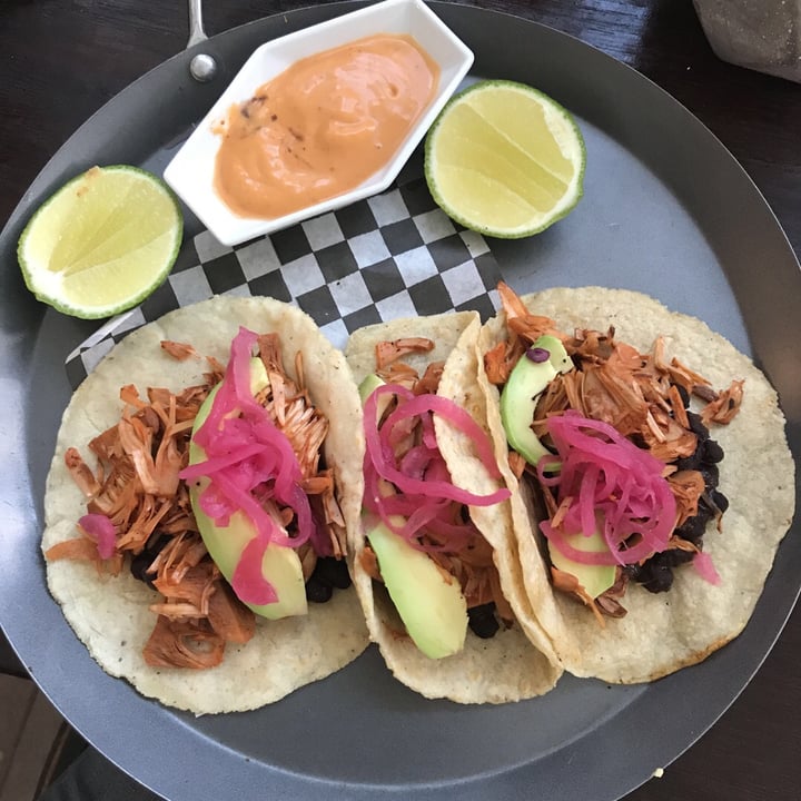 photo of The Pitted Date Vegan Restaurant, Bakery and Café Tacos De Yaca Pibil shared by @danielarojas on  26 Dec 2019 - review