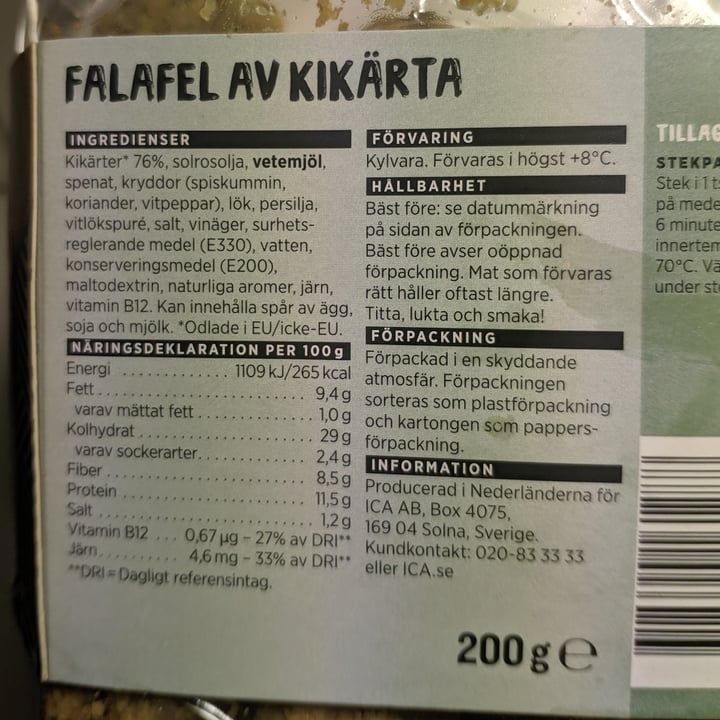 review photo of ICA falafel shared by @lauraarual on 22 Sep 2022 - review