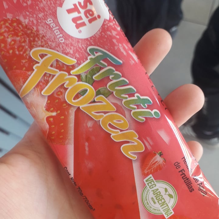 review photo of Sei Tu Helado de Agua sabor Frutilla shared by @vegana0410 on 24 Oct 2021 - review