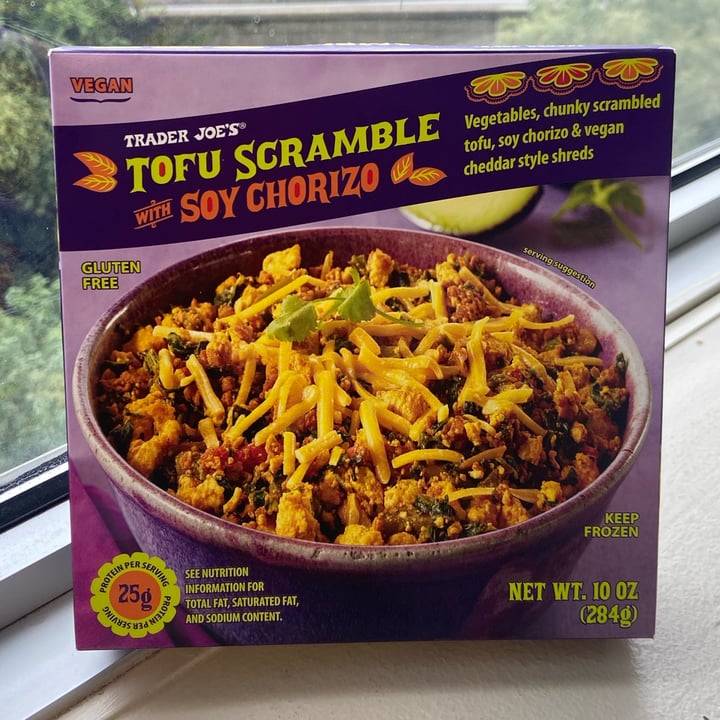 photo of Trader Joe's Tofu Scramble with Soy Chorizo shared by @phillyvegan on  09 Oct 2021 - review